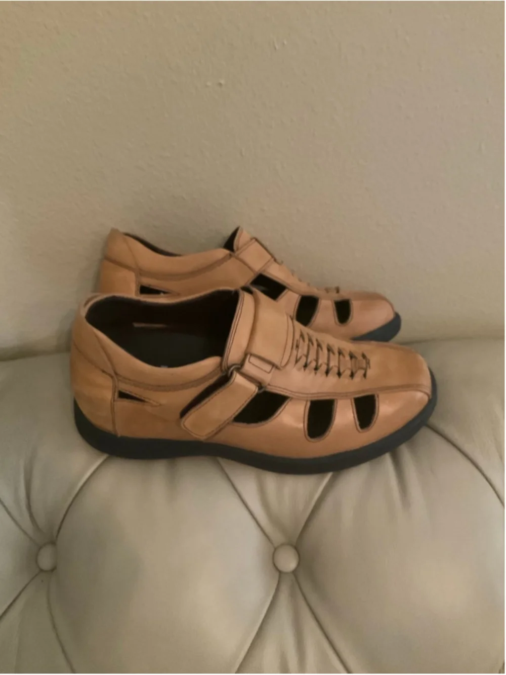 CALTO Men's Fisherman Invisible Height Increasing Elevator Shoes Sandals Size 6